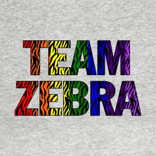 Team Zebra Pride Flag T-Shirt